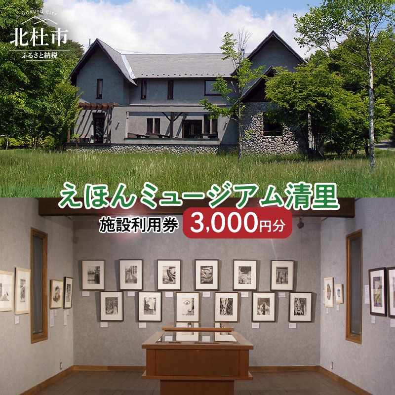 【ふるさと納税】施設利用券 カフェ 入館 えほんミュージアム 3000円分 送料無料 [h171]