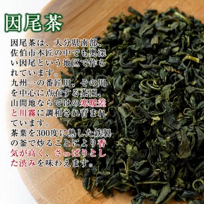 ふるさと納税 佐伯市 釜炒り茶 因尾茶 (計300g・100g×3袋) |  | 01