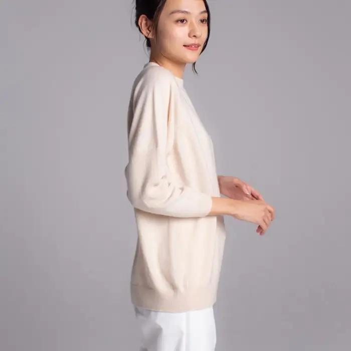 【期間限定(～8/31) エシカルプライス 】【 UTO カシミヤ 】レディース ベビーカシミヤ 100% リラックス ラグランセーター 岩手県 北上市 X0073R0805 ユーティーオー カシミヤ