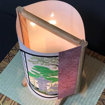 ふるさと納税 泉佐野市 正絹着物生地で作ったおしゃれな行灯 丸窓ジャパン あんどん あかり 夢あかり 099H822 |  | 03