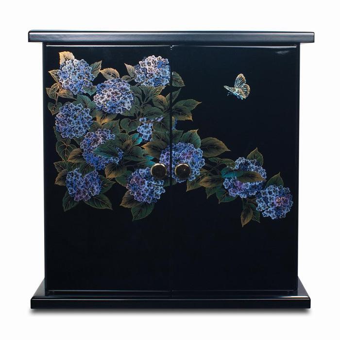 タツクラフト 紀州塗り ミニ仏壇 雅 大 紫陽花 【Tk169】　DA90080