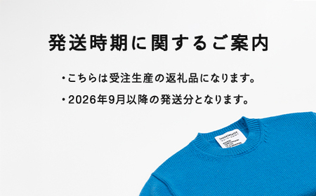 ≪先行予約≫ A1 : A SWEATER IS ORDINARY BLUE ブルー カシミヤセーター 服 洋服 ユニセックス メンズ レディース ブランド 数量限定 山形県 山辺町 サイズ2 yt-