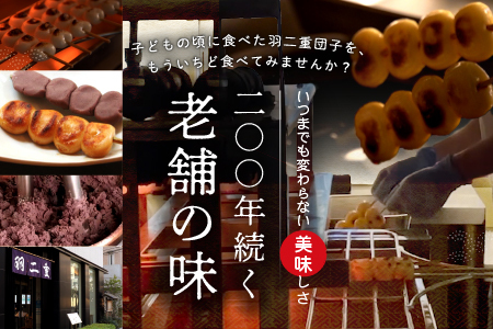 羽二重団子（急速冷凍品）焼き+餡団子 計6本【023-001】