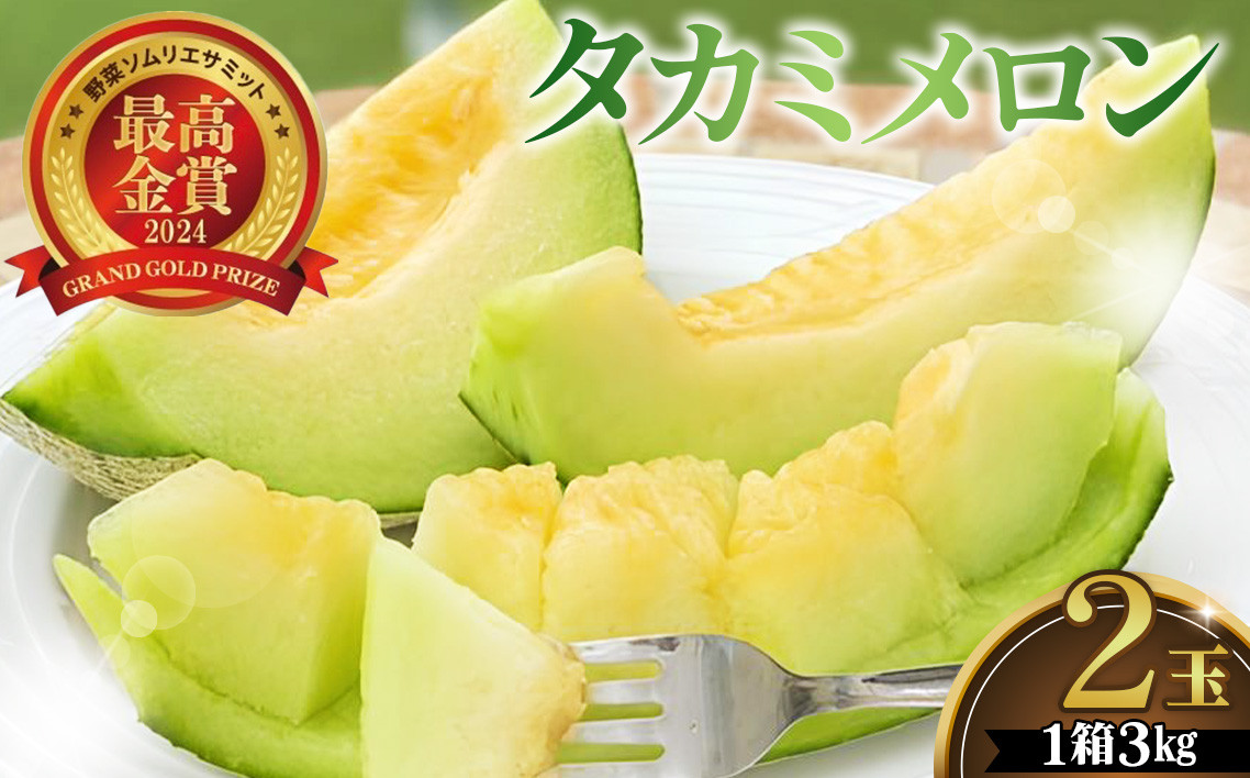 
            美里町産「タカミメロン」1箱（3kg入） [No.018]
          