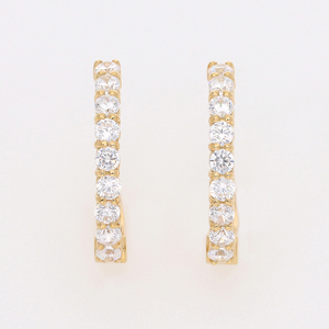 【ジュエリーの街、山梨県甲府市】ダイヤ0.30ct K18ピアリング　E4262Y