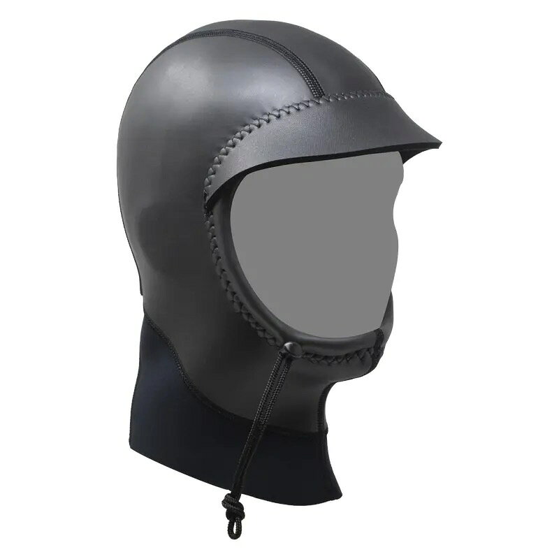 【ふるさと納税】フード 1mm ブラックスキン×ブラックジャージ ダブサーフィングウェットスーツ つば付き メッシュ ストレッチ素材 軽量 動きやすい 寒冷地 防寒 ブラック 黒 平塚市 神奈川県