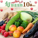 【ふるさと納税】 野菜 ・ 果物 10 ～ 13 種類 セット | お楽しみ やさい フルーツ セット 旬 春 夏 秋 冬 採れたて 新鮮 農家 直送 詰め合わせ 国産 季節 フレッシュ 果物 フルーツ ぶどう いちご スイカ きゅうり ピーマン なす トマト 大根 白菜 高知県 須崎市 ME001_x