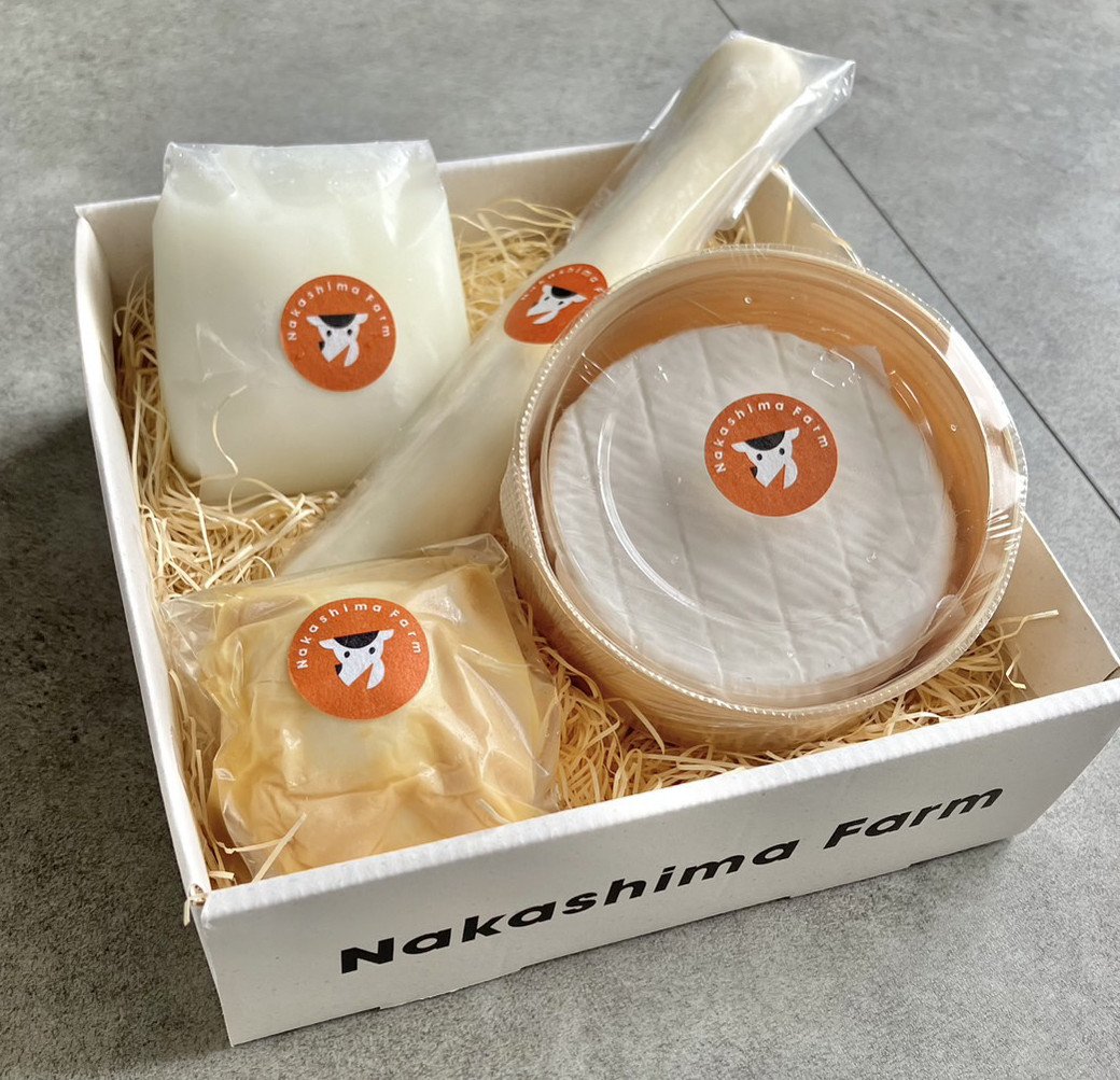 
            【セット】【ナカシマファーム】白カビチーズ入りチーズ4種セット(白カビチーズ、モッツァレラ、さけるチーズ、みそ漬けモッツァレラ)
          