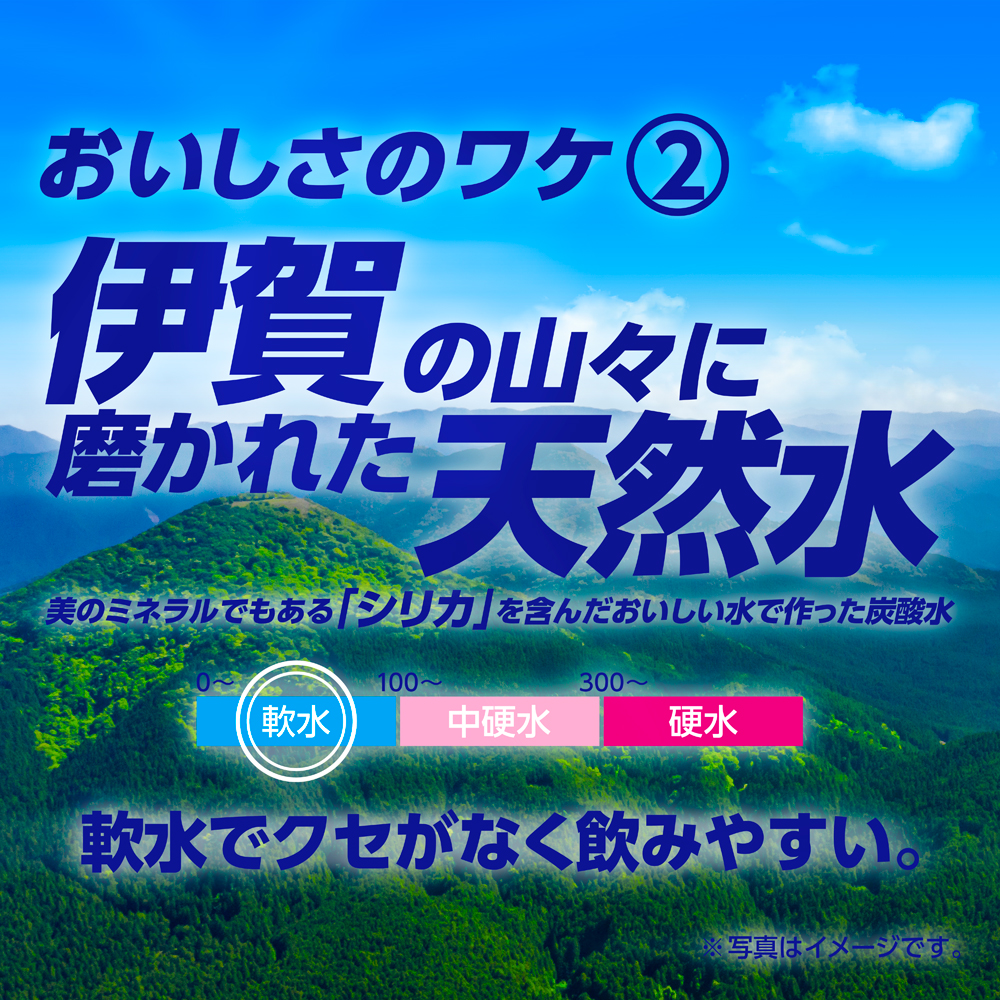 炭酸水 サンガリア 伊賀の天然水 強炭酸水2ケース（500ml×48本）【igge0001】