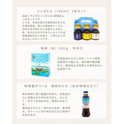ふるさと納税 宮城県 【ブルーインパルスデザインパッケージ】調味料お試しセット |  | 01