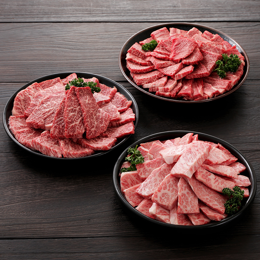 おおいた和牛肩ロース焼肉（700ｇ）＆カルビ焼肉（700ｇ）＆赤身焼肉（700ｇ）