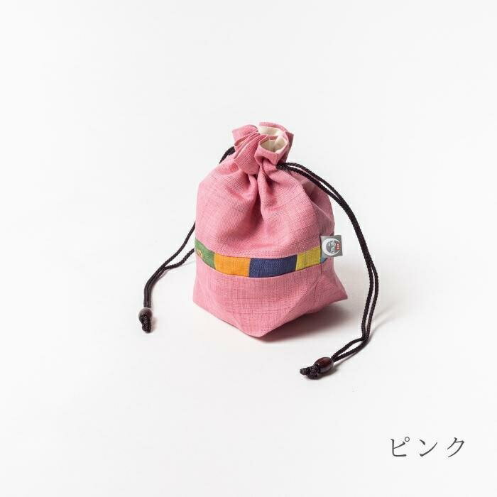 【ふるさと納税】 巾着袋 『 鴻月 バルーンシルエット型 ポーチ ピンク 』 KOOKB1 麻 ポーチ 巾着 ファッション おしゃれ 和装 浴衣 着物 丸い かわいい ギフト プレゼント 贈答品 お礼の品 (スケーター 株式会社) 奈良県 奈良市 なら 11-041
