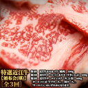 【ふるさと納税】特選近江牛【頒布会(堪)】［全3回］　【定期便・お肉・牛肉・頒布会】