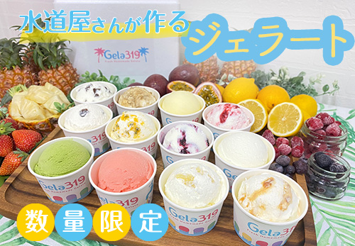 【食べ比べセット】【数量限定】水道屋さんが作るジェラート12個セット◆ | アイス 手作り スイーツ フルーツ ※離島への配送不可