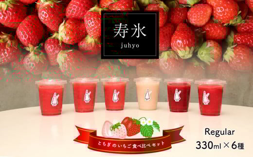 【先行予約】寿氷 いちご 6 ( シックス ) とちぎ の いちご 6種類 食べ比べ セット レギュラー  2024年12月～2025月5月発送