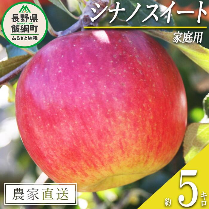 【ふるさと納税】 りんご シナノスイート 家庭用 5kg マルカズりんご農園 沖縄県への配送不可 令和7年度収穫分 長野県 飯綱町 〔 信州 果物 フルーツ リンゴ 林檎 長野 12000円 予約 農家直送 〕発送時期：2025年10月中旬〜2025年11月上旬