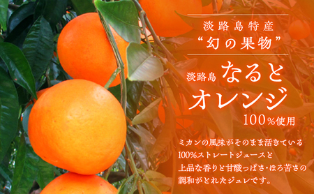 予約受付 淡路島 なると オレンジジュース ＆ ジュレ セット オレンジ 100% ストレートジュース ジュース 柑橘 兵庫県 洲本市