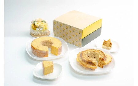 米粉で作ったおいし杉バウム 4個セット（ソフト・ハード 各2個）おいし杉バウム バウムクーヘン ソフト ハード 各2個 セット 4個 グルテンフリー 米粉 菓子 洋菓子 お菓子 詰め合わせ 食べ比べ 