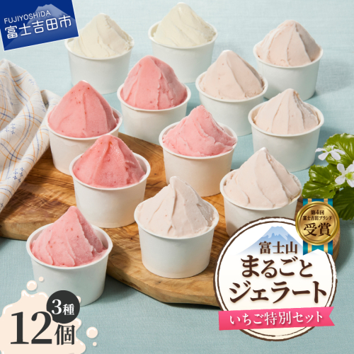 富士山まるごとジェラート　いちご特別セット
