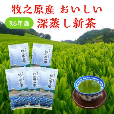 ふるさと納税 牧之原市 牧之原産 おいしい新茶「牧之原の雫」100g×5袋セット