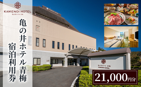 亀の井ホテル青梅宿泊利用券（21,000円分） 会席料理 温泉 自然 家族 愛犬 奥多摩 多摩川 森渓リゾート 東京都 青梅市