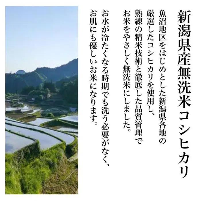 新潟県産コシヒカリ 無洗米 そのまんま真空パック 900ｇ×12袋