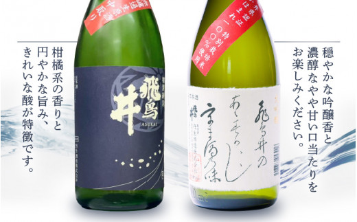 【先行予約】越前の地酒 春 四季の日本酒飲み比べ 720ml × 2本 江戸時代より創業 飛鳥井（あすかい）のお酒 【2025年3月～5月順次発送】【酒 地酒 セット 特別 純米酒 さかほまれ 大吟醸
