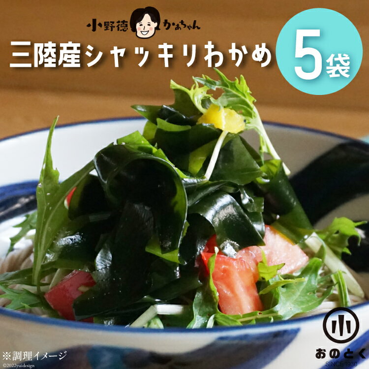 【ふるさと納税】【肉厚1等品】 三陸産 シャッキリわかめ 200g ×5袋 [小野徳 宮城県 気仙沼市 20565561] 海藻 ワカメ わかめ 若布 塩蔵わかめ 塩蔵 肉厚 1等品 冷蔵