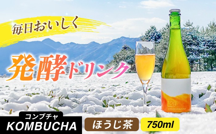 
                  ほうじ茶コンブチャ fog-hojicha 750ml オリジナルコンブチャ お茶 発酵飲料 腸活 白川町 / 新田製茶 [AWBK007]
                