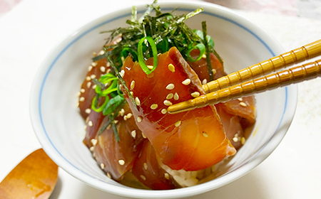 【豊後ぐるめ倶楽部】ハマチのりゅうきゅう 80g×5食＜105-014_5＞