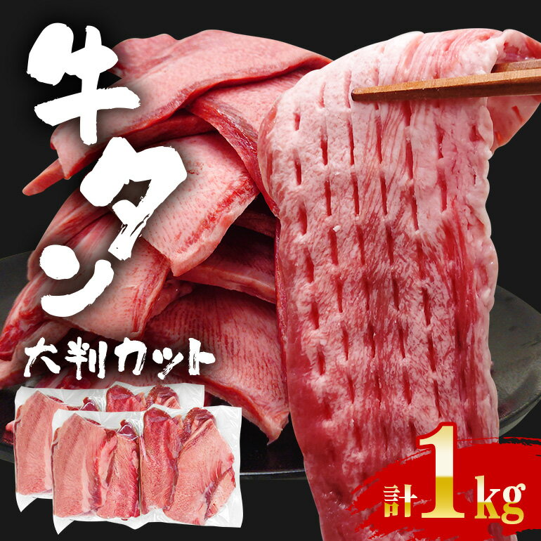 【ふるさと納税】牛タン特大大判カット 1kg（250g×4）牛タン 牛たん タン たん 霜降り 塩 こしょう 味付け 小分け 冷凍 大判 厚切り 薄切り スライス 塩牛タン 塩味 焼肉 焼き肉 牛 牛肉 ビーフ タン中 タン元 お取り寄せ 【そうざい男しゃく（株式会社池延）】 【ho1443】