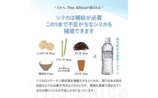 【定期便3回コース】The Silica 軟水シリカウォーター 500ml×24本×3回（総合計72本） 【定期便3回コース】500ml×24本×3回（総合計72本）