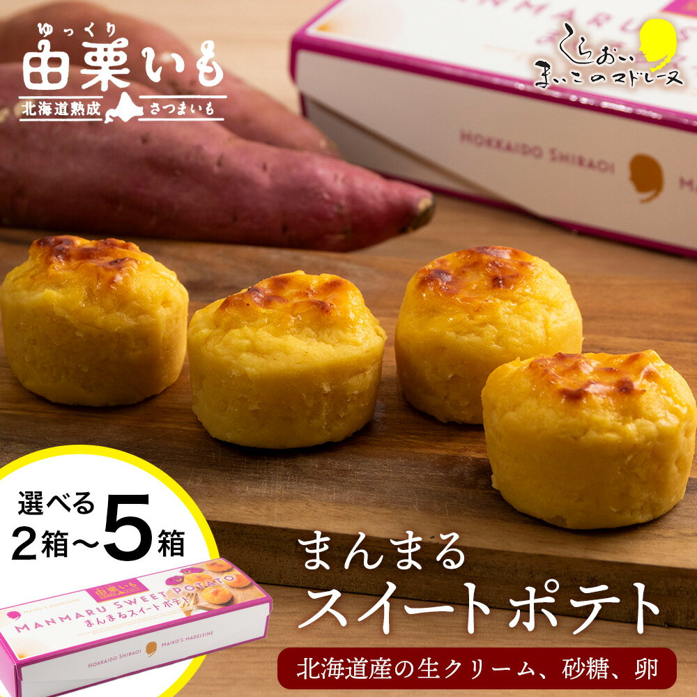 まんまるスイートポテト5個入り×2箱セットお菓子 デザート スイーツ スイートポテト 洋菓子 北海道ふるさと納税 白老 ふるさと納税 北海道