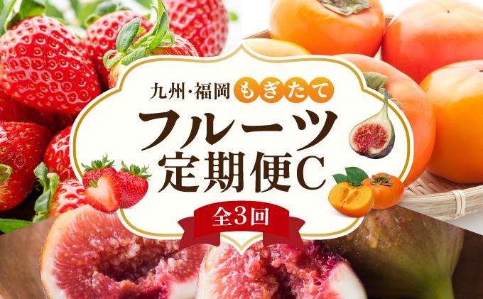 ＜定期便・全3回＞九州・福岡もぎたて フルーツ定期便 C|果物 旬 国産 産地直送 いちご イチゴ 苺 あまおう かき カキ 秋王 とよみつひめ いちじく イチジク 無花果 送料無料 那珂川市 福岡県
