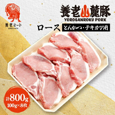 【ふるさと納税】養老山麓豚 ロース とんかつ・テキカツ用 500g/800g/1kg_ 肉 お肉 豚肉 ブタ肉 豚ロース とんかつ テキカツ用カット 養老山麓豚 養老さんろくぶた 岐阜県 養老町 冷凍 送料無料 【配送不可地域：離島】【G1634047】