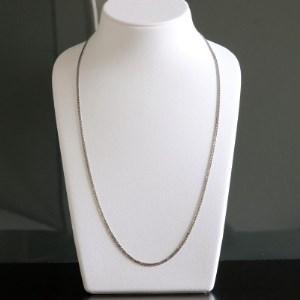 純プラチナ喜平12面カットネックレス60cm【幅2.3mm・厚さ0.8mm】【配送不可地域：沖縄県】【1317650】
