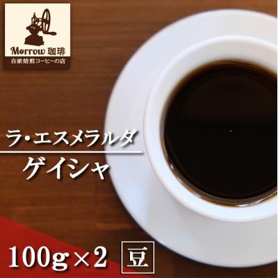 ふるさと納税 小郡市 コーヒー 世界最高峰の一つ ラ・エスメラルダ ゲイシャ 100g×2 豆[No5354-7030]