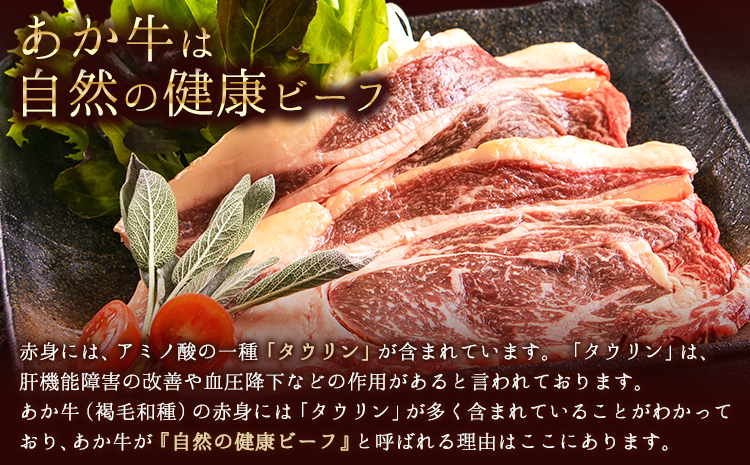 あか牛（褐毛和種）ロースステーキ (リブまたはサーロイン) 250g×2 500g 熊本県産 肉 和牛 牛肉 赤牛 あかうし リブロース サーロイン 冷凍 《2026年1月中旬-3月末頃出荷》送料無料