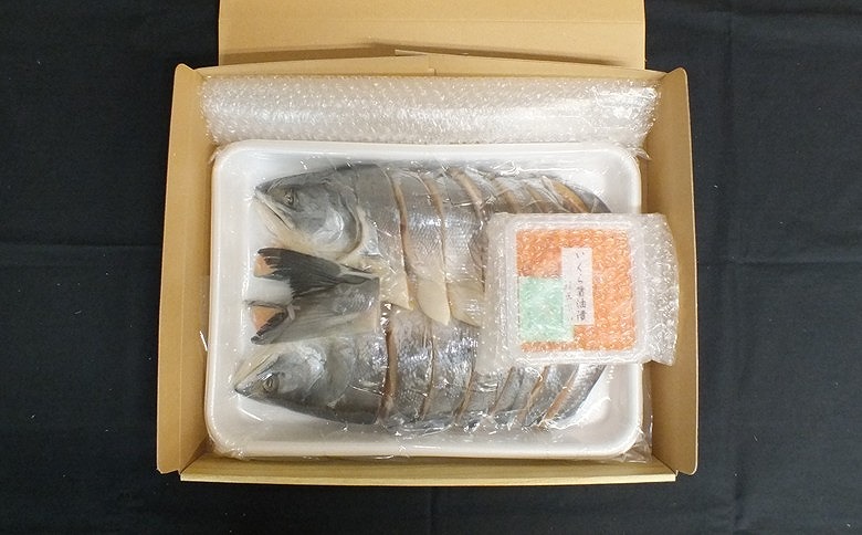 時しらず鮭1.5kg×1P・いくら醤油漬け50g×1P F-42013