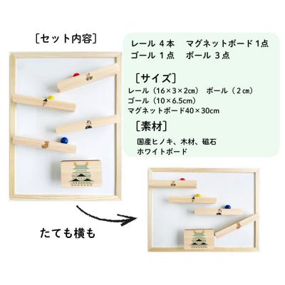 ふるさと納税 名古屋市 磁石でくっつくころがるクッコル なごや三英傑 天下泰平コロコロ  木のおもちゃ ボード付き |  | 03