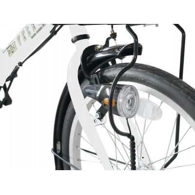 ふるさと納税 四日市市 パンクしないオリタタミ自転車6段変速　LEDオートライト20型　ホワイト |  | 02