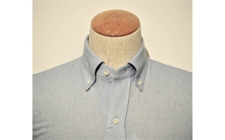 メンブラーナ動体裁断シャツ　ラッセル素材（サックス）　サイズS/M/L/XL サイズL