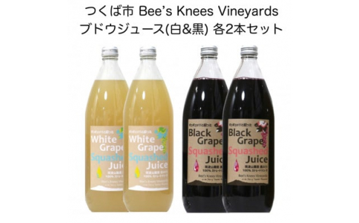 
つくば市 筑波山麓産ぶどうジュース4本セット(白&黒 各2本) ビーズニーズヴィンヤー ズ【1463653】
