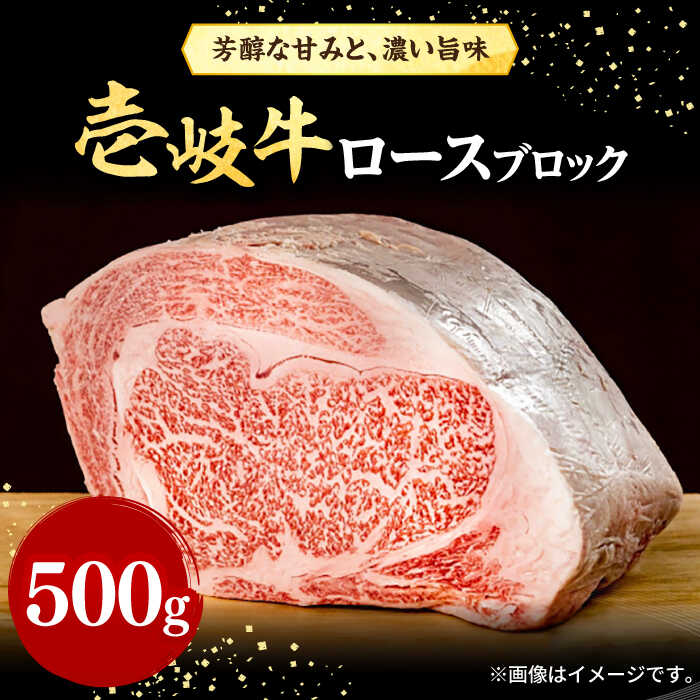 【ふるさと納税】壱岐牛 ロースブロック 500g《壱岐市》【株式会社イチヤマ】[JFE013] 冷凍配送 黒毛和牛 A5ランク 赤身 肉 牛肉 ロース ブロック ステーキ BBQ 焼肉 焼き肉 ブロック肉 塊肉 30000 30000円 のし プレゼント ギフト 焼肉用
