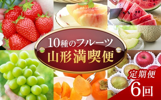 【定期便6回】山形県産10種のフルーツ 山形満喫便 FSY-2762