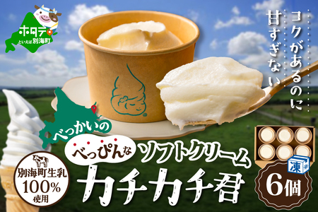 ソフトクリーム カチカチ君 6個 北海道 アイス 別海町 アイス アイス アイス アイス アイス アイス