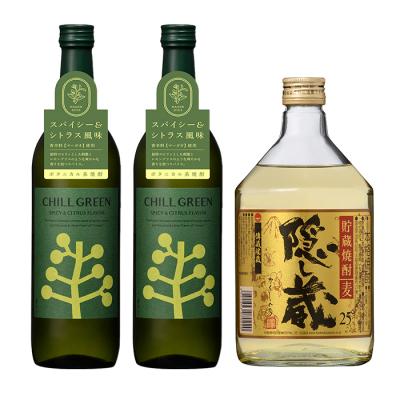 ふるさと納税 いちき串木野市 CHILL GREEN(チルグリーン)720ml×2本 隠し蔵 720ml×1本 計3本【林酒店】 |  | 01