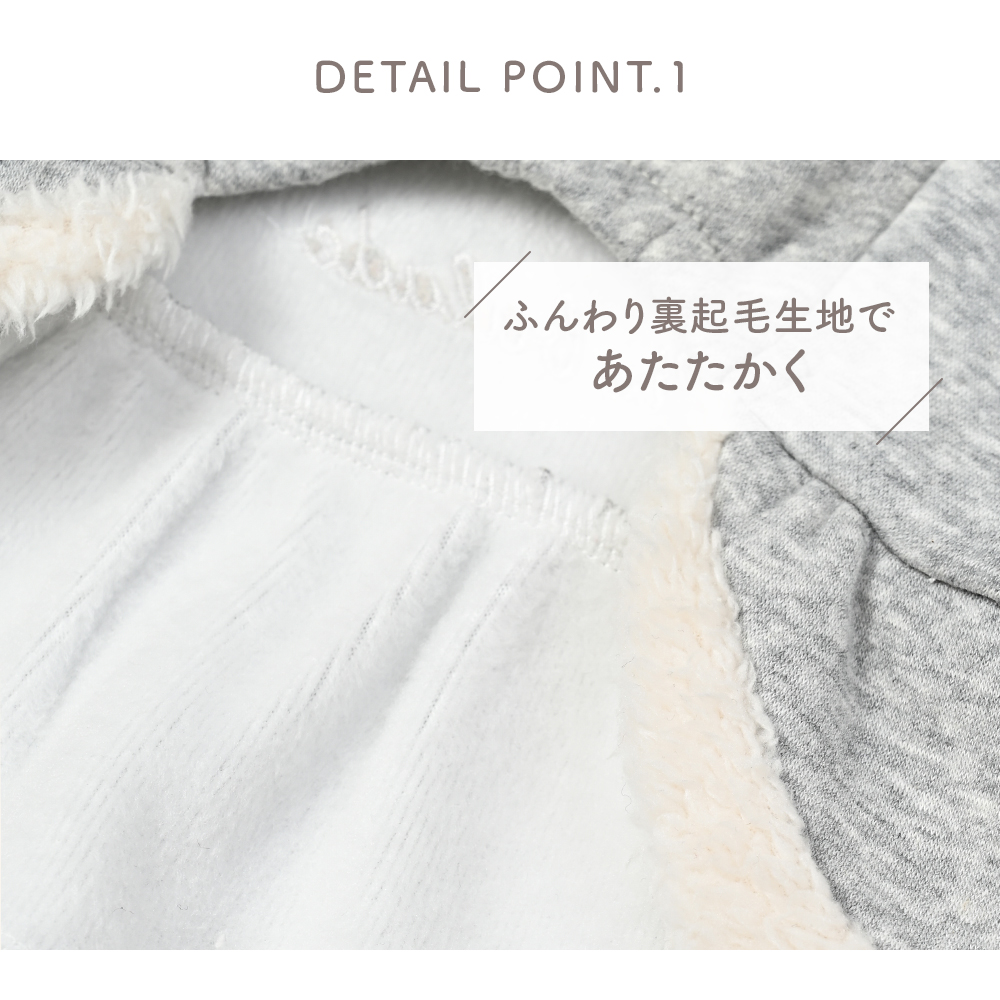 裏起毛ファー使いワンピース (S)【ココアトワ(cocoAtoi)】