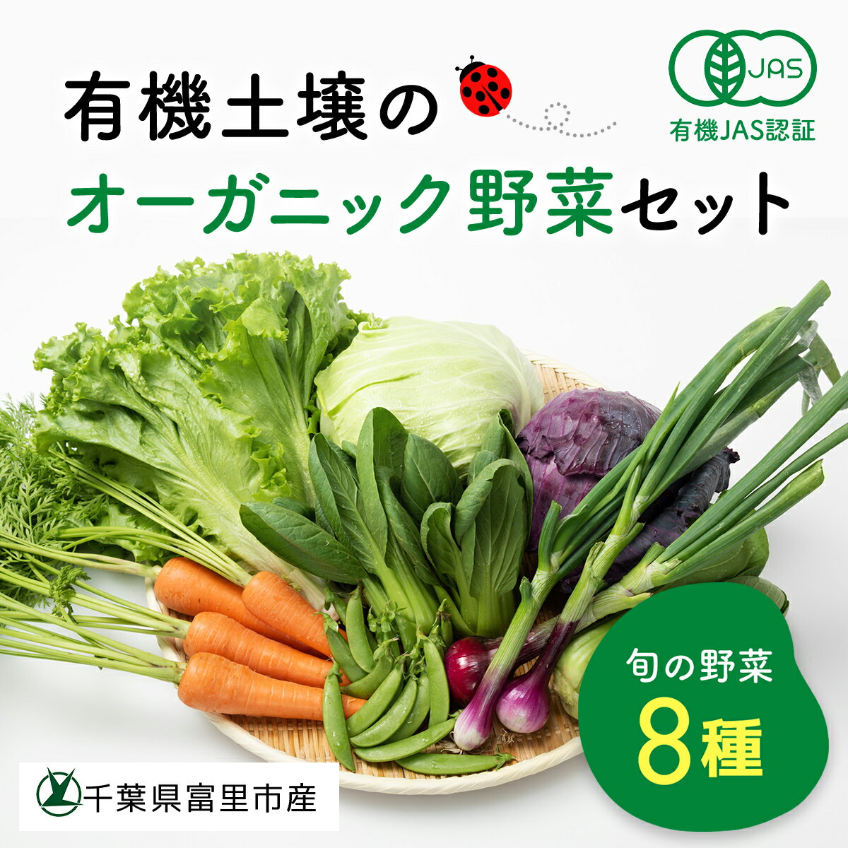 【ふるさと納税】有機土壌のオーガニック野菜セット（8種）TMT001 / 有機土壌 オーガニック JAS認定 JAS 野菜セット 野菜 直送野菜 お野菜セット 旬野菜 季節野菜 採れたて とれたて やさい 詰め合わせ セット ヤサイ 旬の野菜 季節の野菜 産地直送 詰め合わせ 新鮮