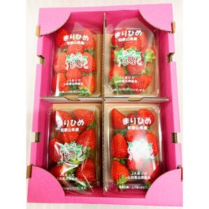 紀州和歌山ブランドいちご「まりひめ」約250g×4P【配送不可地域：離島・北海道・沖縄県】【1343153】
